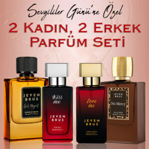 Sevgililer Gününe Özel Parfüm Seti 4x 50ml - Kiss Me, Girl Magnet, Love Me, No Mercy